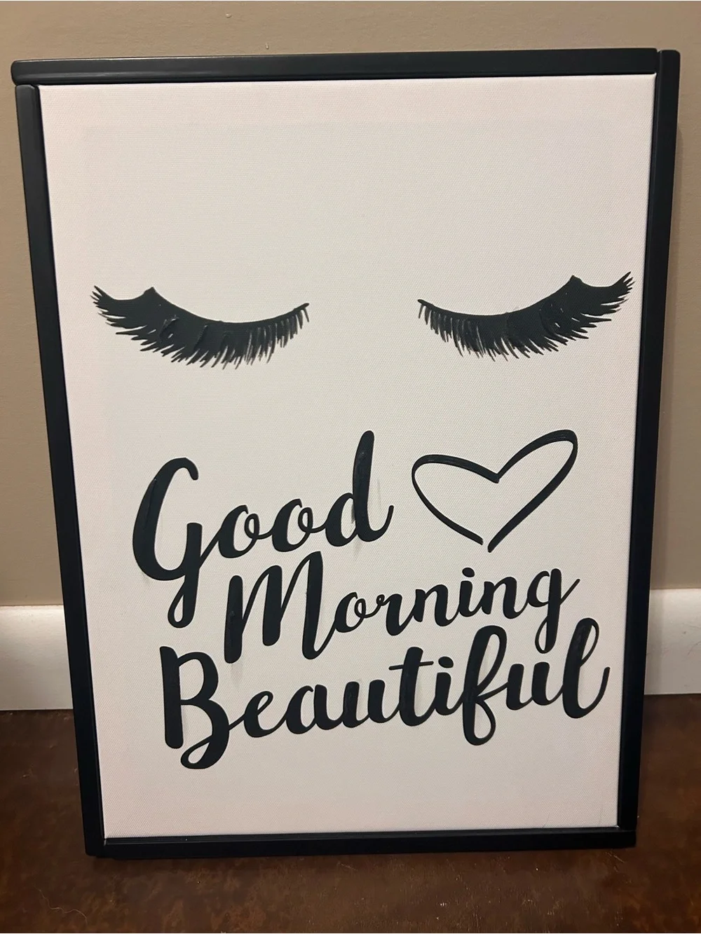 Good Morning Beautiful Black & White Wall Art Set